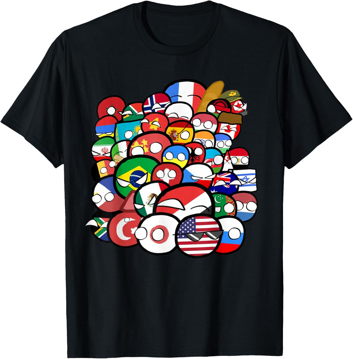 Countryball or Polandball Group Photo of Nations T-Shirt