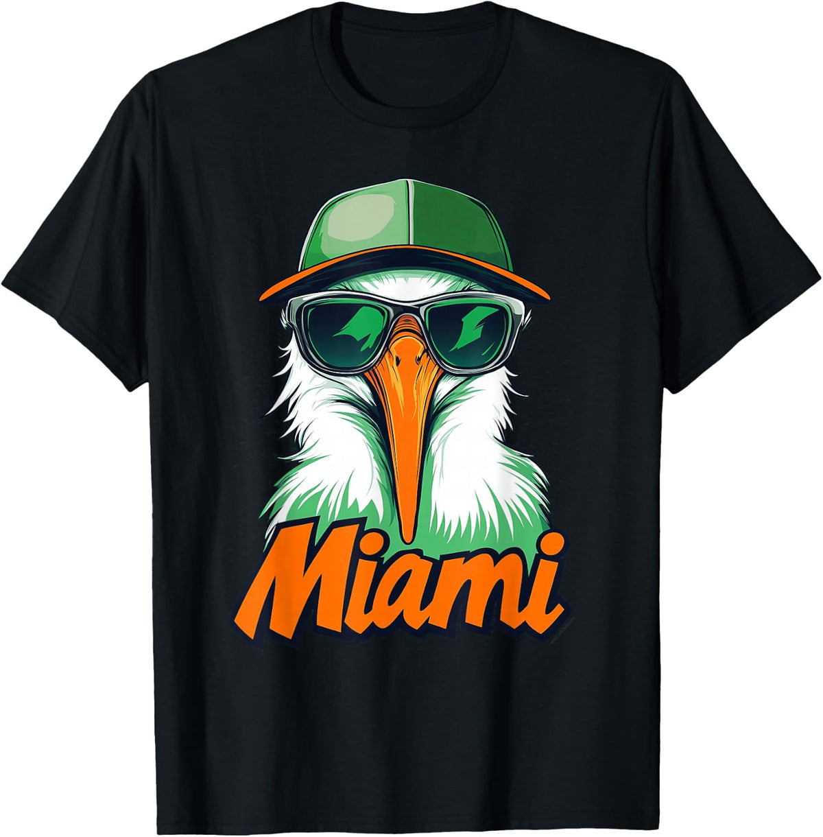 Miami Florida Funny Ibis Retro Cool Souvenir Men Boys Kid T-Shirt