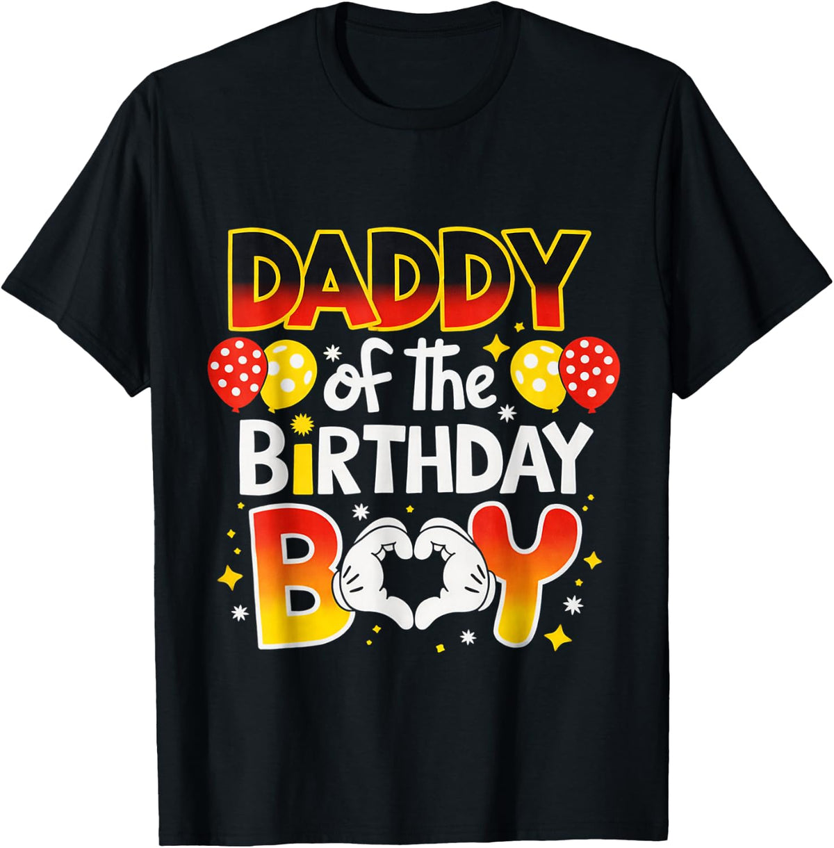 Daddy of The Birthday Boy Shirt Matching Dad Son Family Bday T-Shirt
