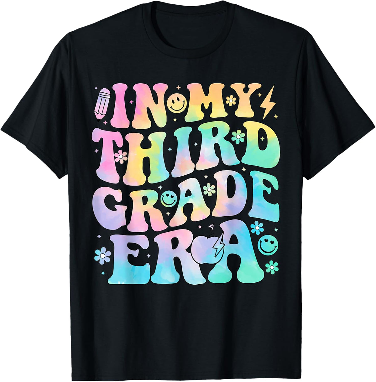 In My Third Grade Era Girl Tie Dye 3rd Grade Back to School T-Shirt