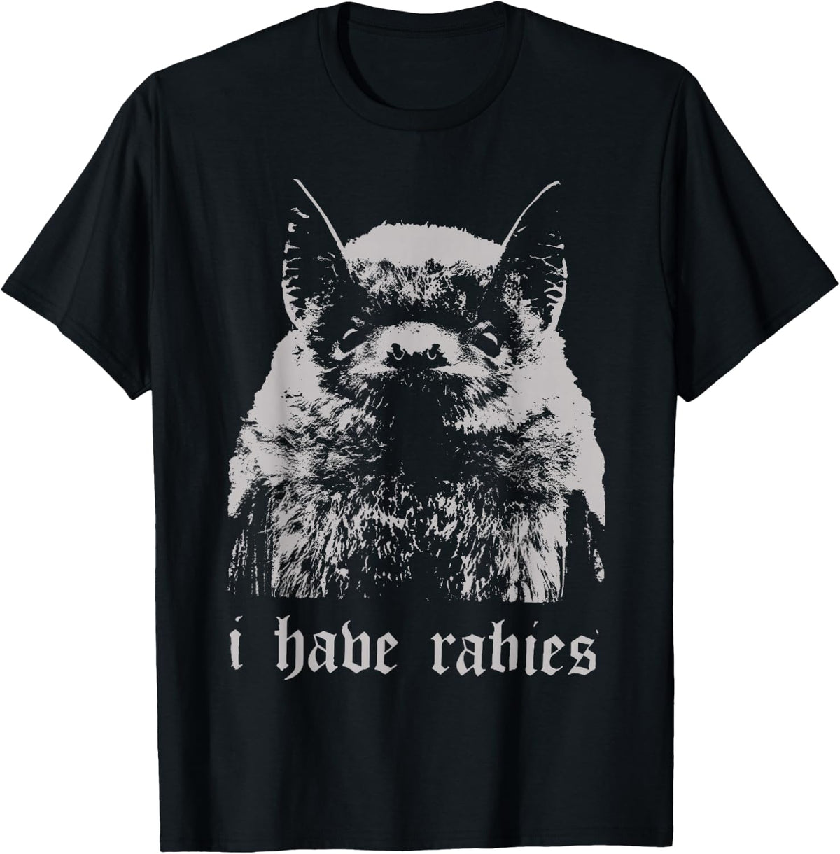 Vintage I Have Rabies Bat Funny Meme Quotes T-Shirt