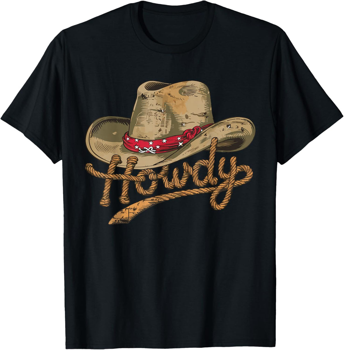 Howdy Cowboy Hat Funny Western Rodeo T-Shirt