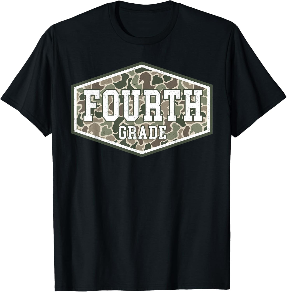 Camo Fourth Grade Teacher 4th Grade Back to School Boys T-Shirt