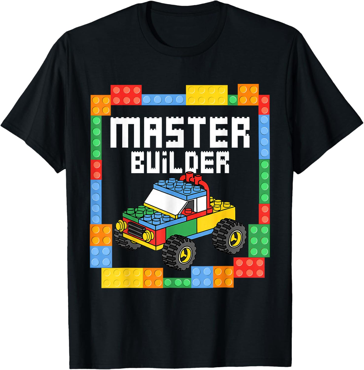 Master Builder Blocks Building Car Block Truck Toy Kid Gifts T-Shirt