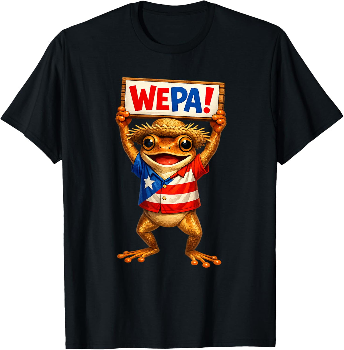 Coqui Shirt Puerto Rico Flag Love Puerto Rican WEPA T-Shirt