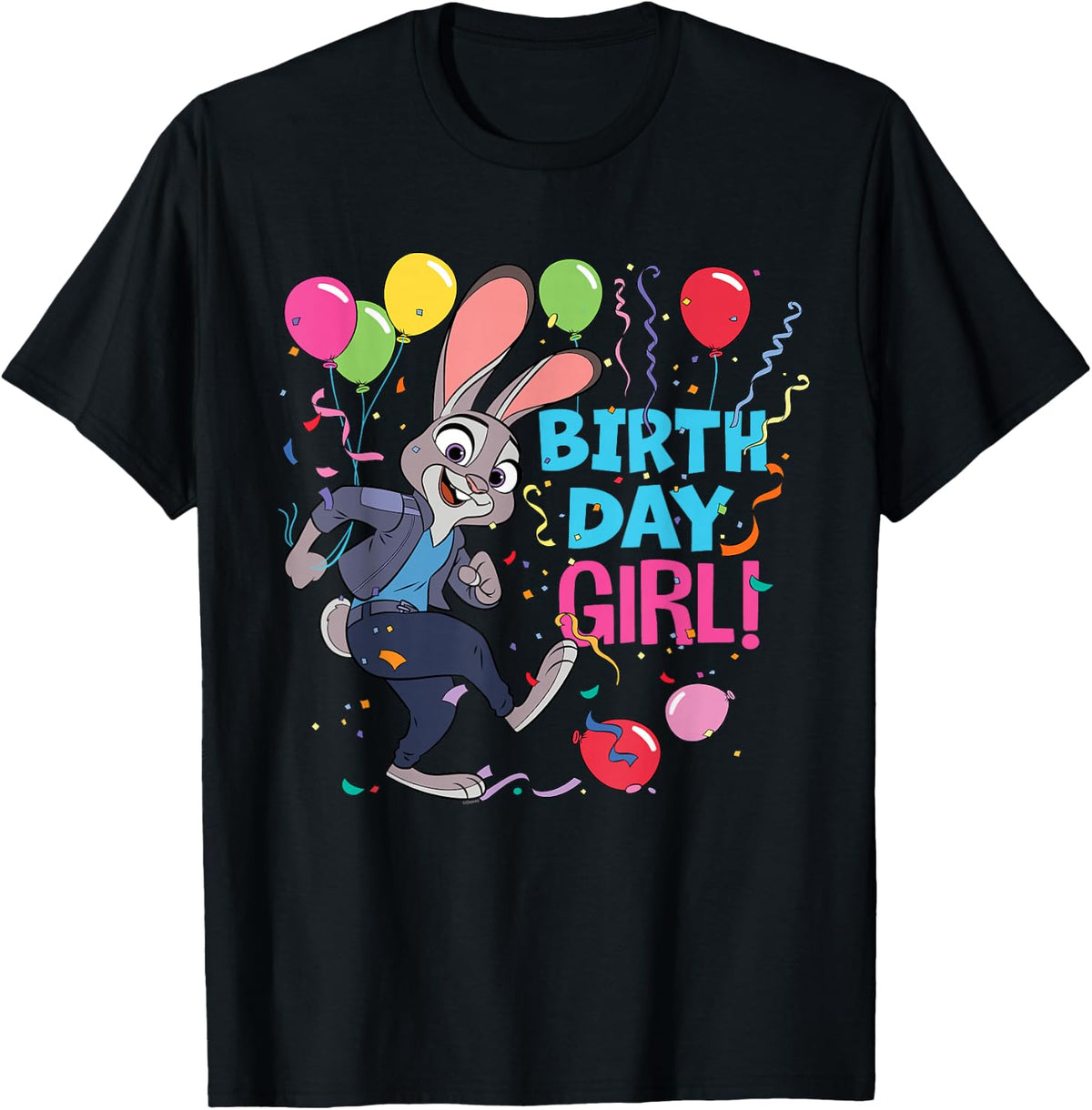 Disney Zootopia Judy Hopps Birthday Girl Kid Birthday Party T-Shirt
