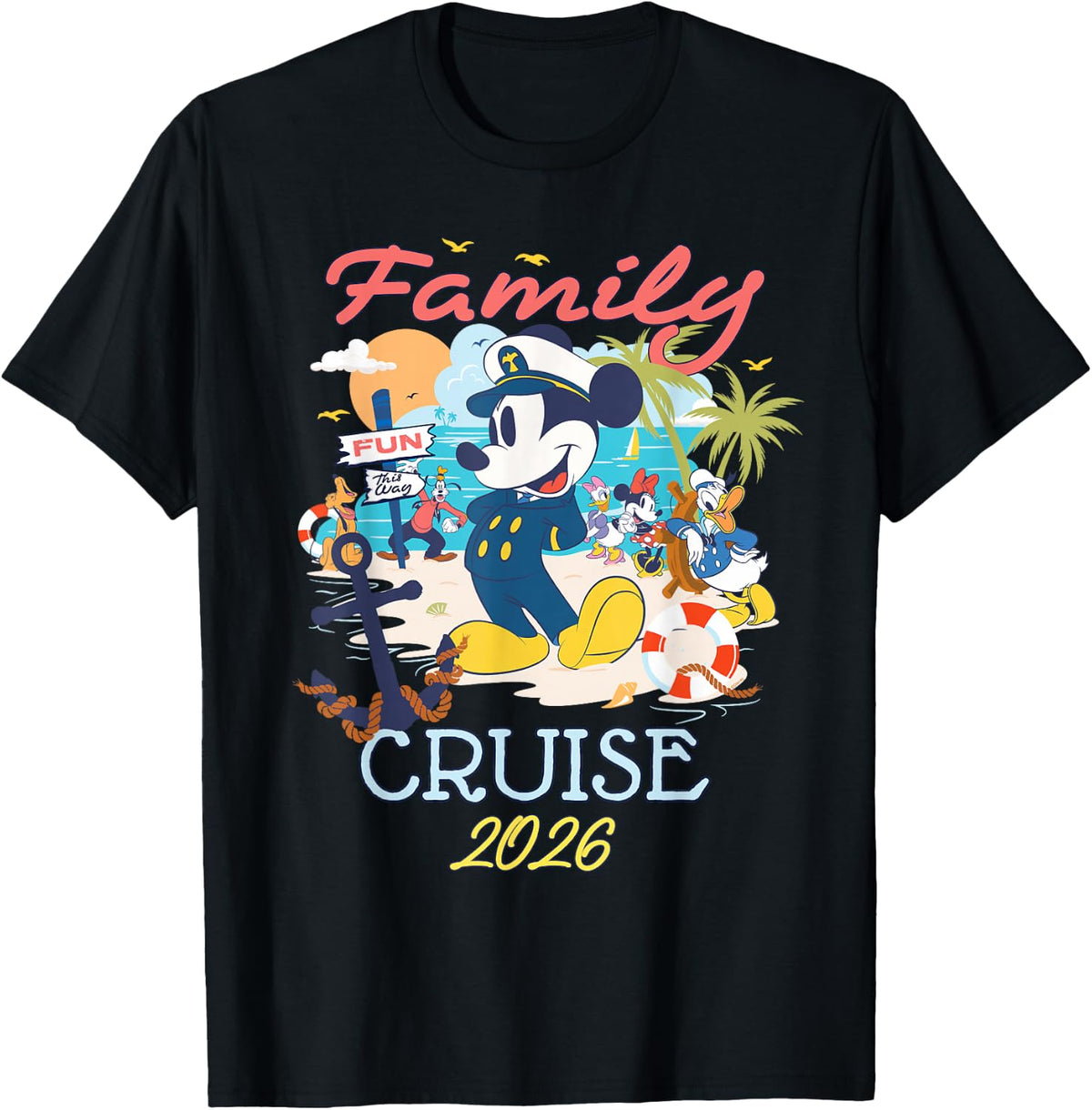 Disney Mickey Mouse & Friends Family Cruise 2026 Vacation T-Shirt