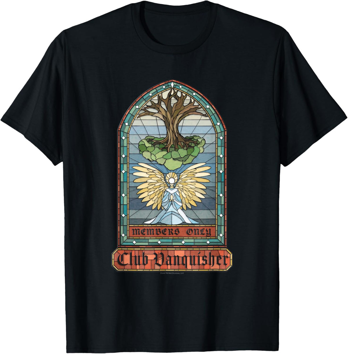 DCC Club Vanquisher Stained Glass Window Book Series T-Shirt