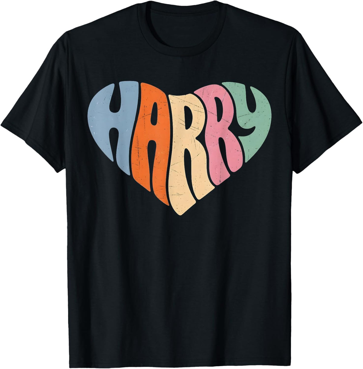 Retro Harry Name Proud Graphic Heart Gift for Men Women Kids T-Shirt
