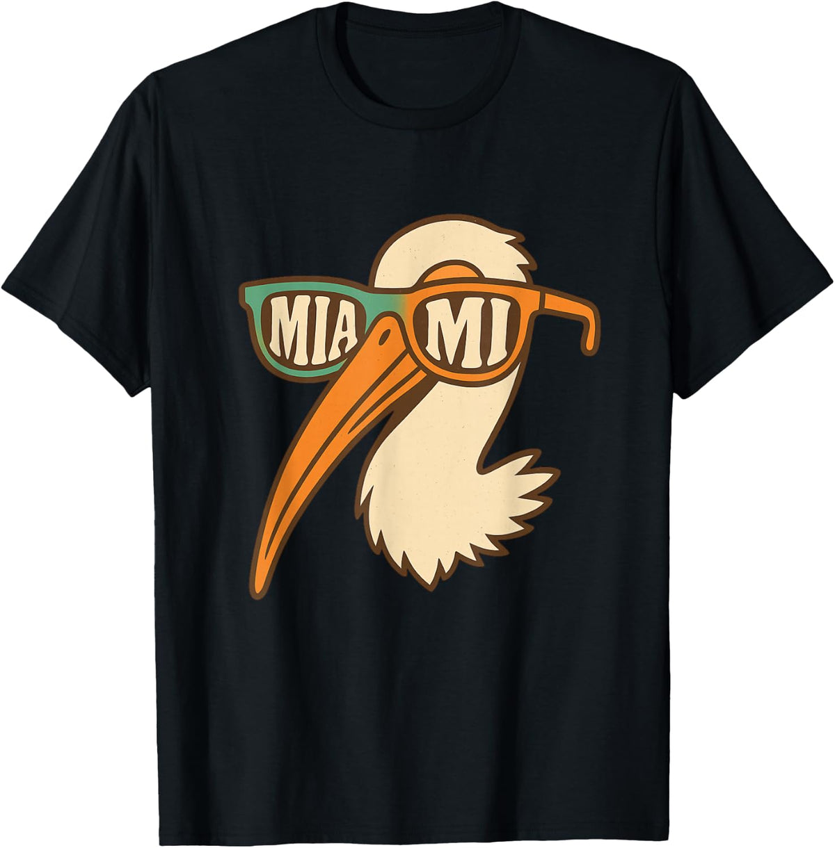Hilarious American White Ibis Sunglasses Miami Apparel T-Shirt