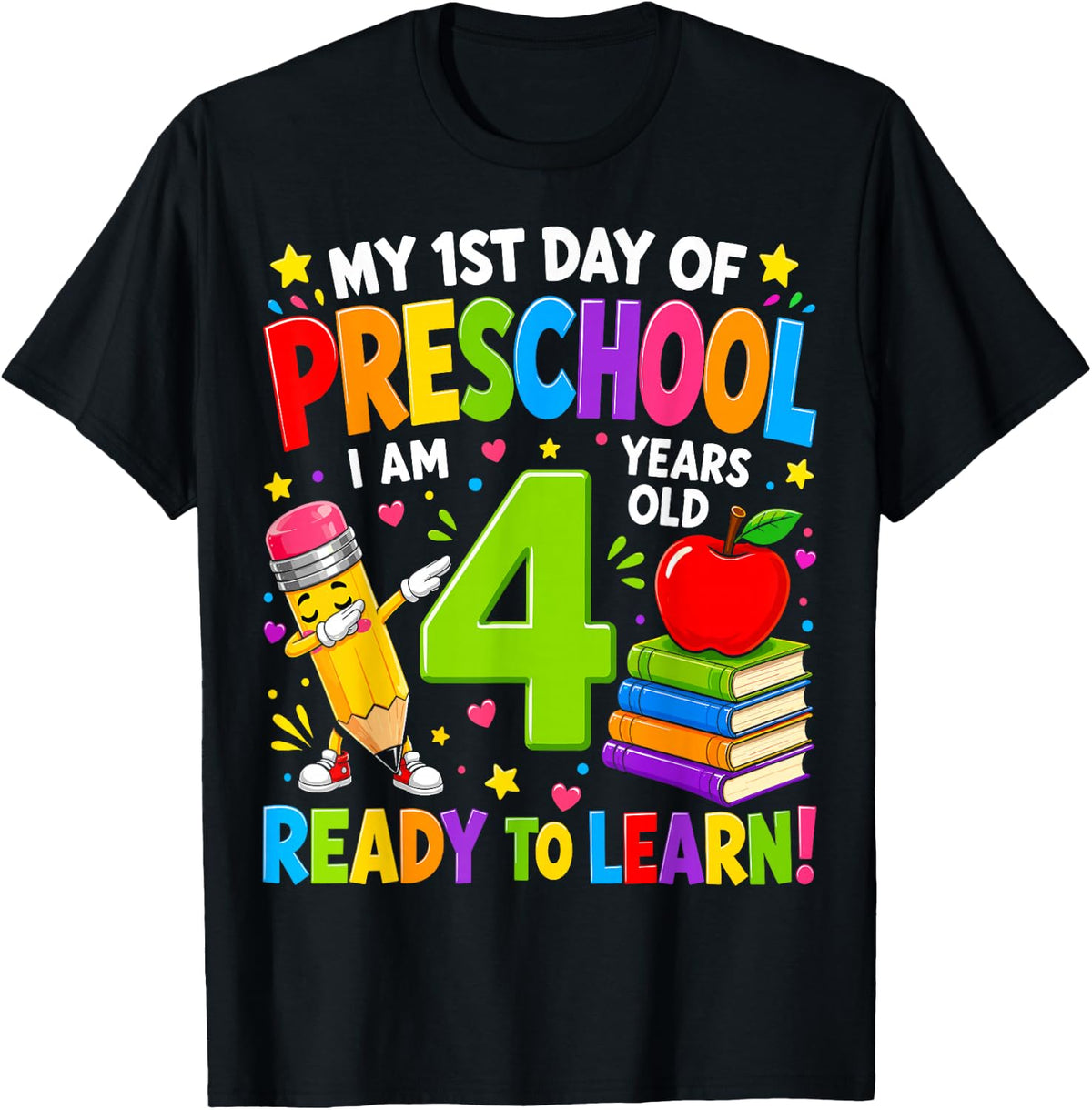 My First Day of Preschool 1st Day of School Boys Girls T-Shirt
