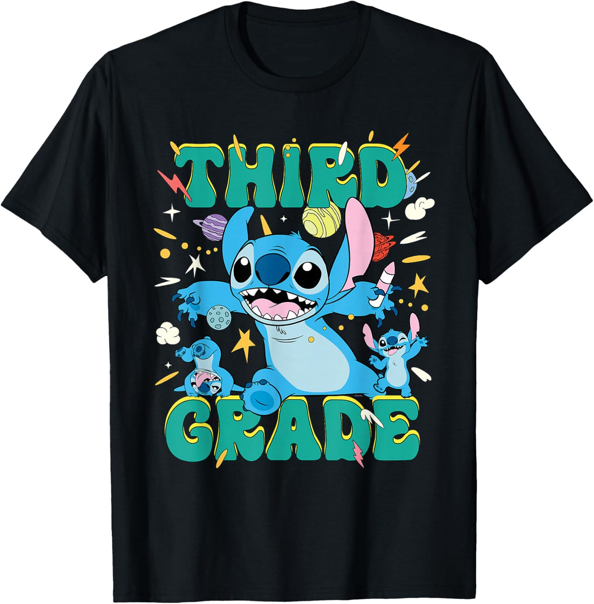 Disney Stitch Third Grade Back to School 1st Day of School T-Shirt