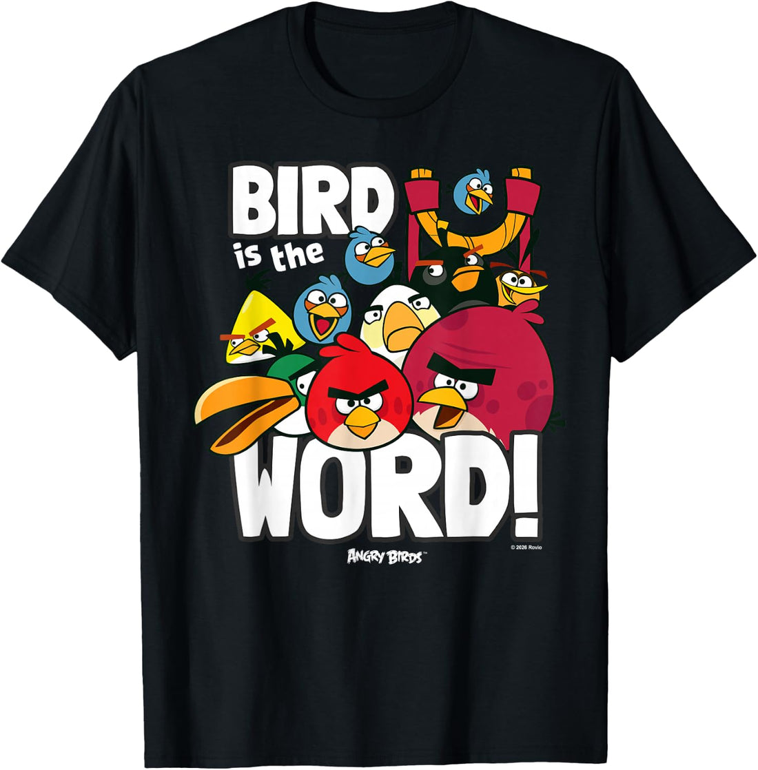 Angry Birds Group Bird is the Word T-Shirt