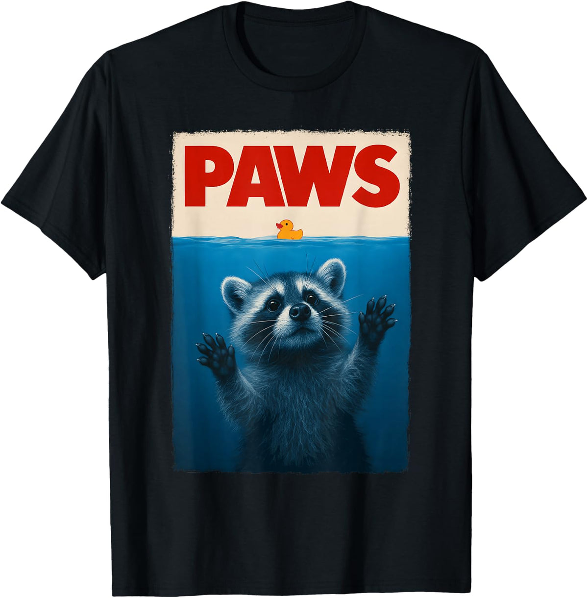 Cute Novelty Men Kids Women Funny Raccoon T-Shirt