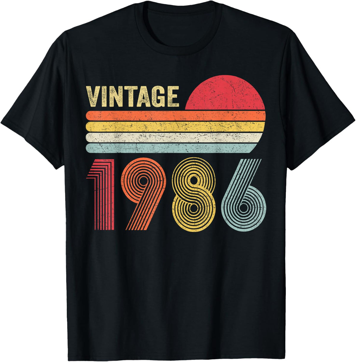 Vintage 1986 40th Birthday Gift Men Women 40 Years Old T-Shirt