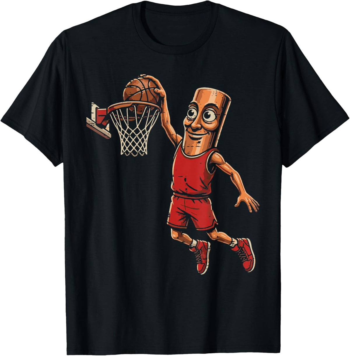 Tung Tung Sahur Basketball Dunk Meme Brainrot Boys Kids Men T-Shirt