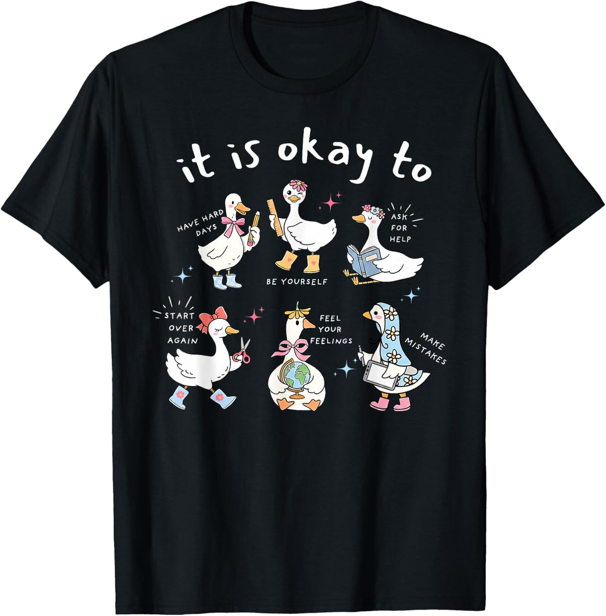 It is Okay to... Funny Goose Silly Teacher Back to School T-Shirt