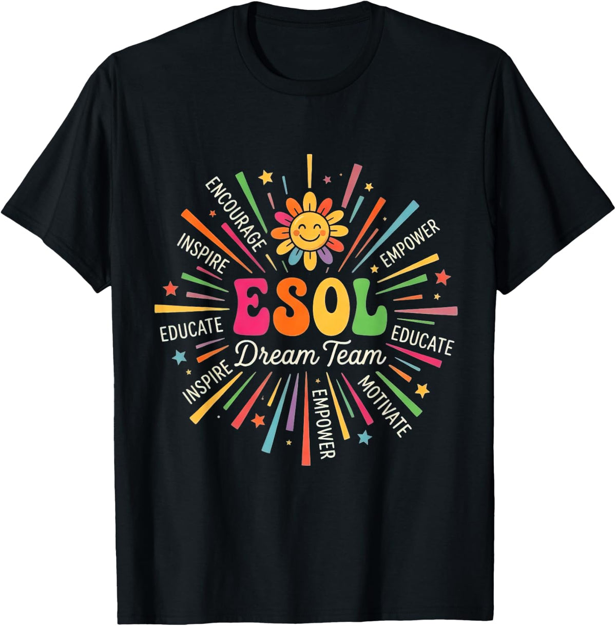 Groovy ESOL Dream Team Teachers and Students Back to School T-Shirt
