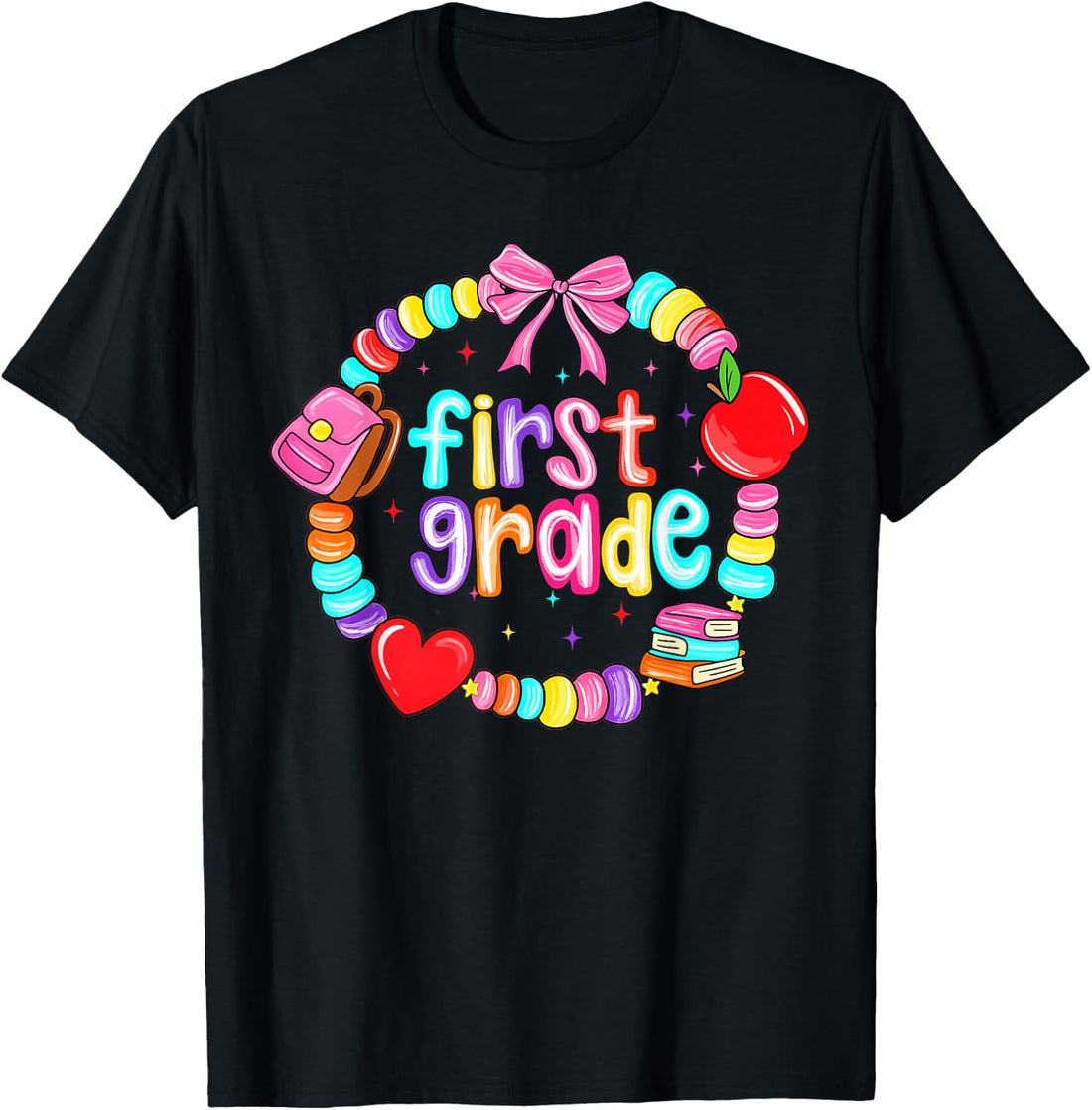 1st Grade for Girls Back to School First Day of First Grade T-Shirt