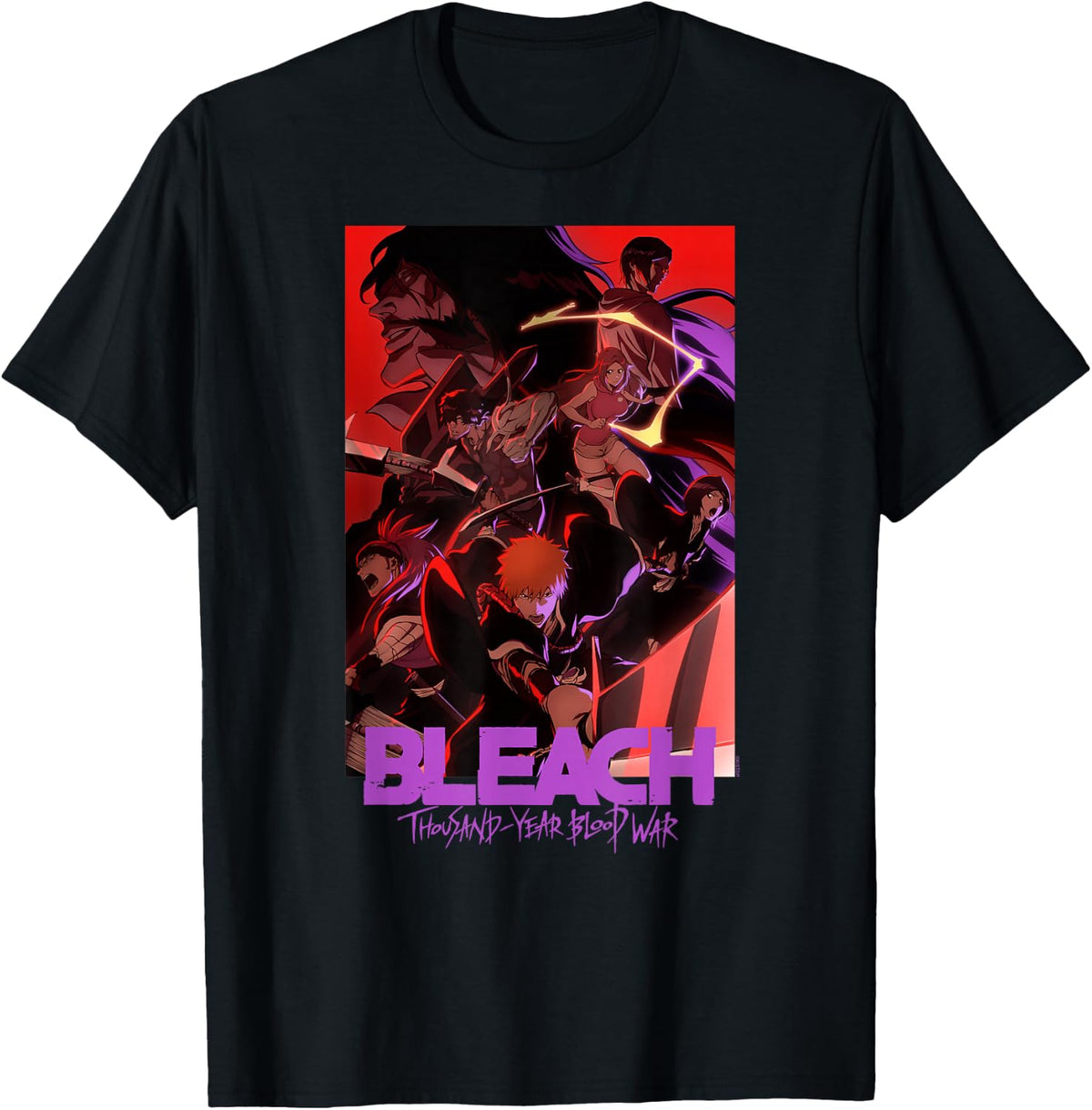 Bleach: Thousand-Year Blood War Colorful Show Poster Anime T-Shirt
