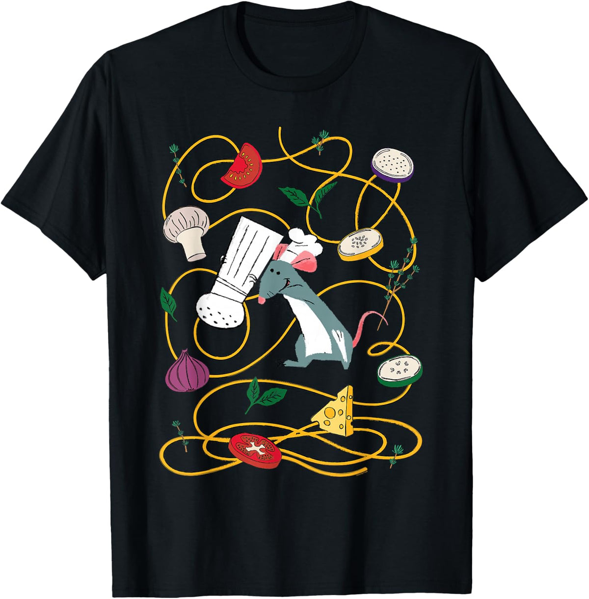 Disney and Pixar's Ratatouille Stylized Chef Remy Cooking T-Shirt