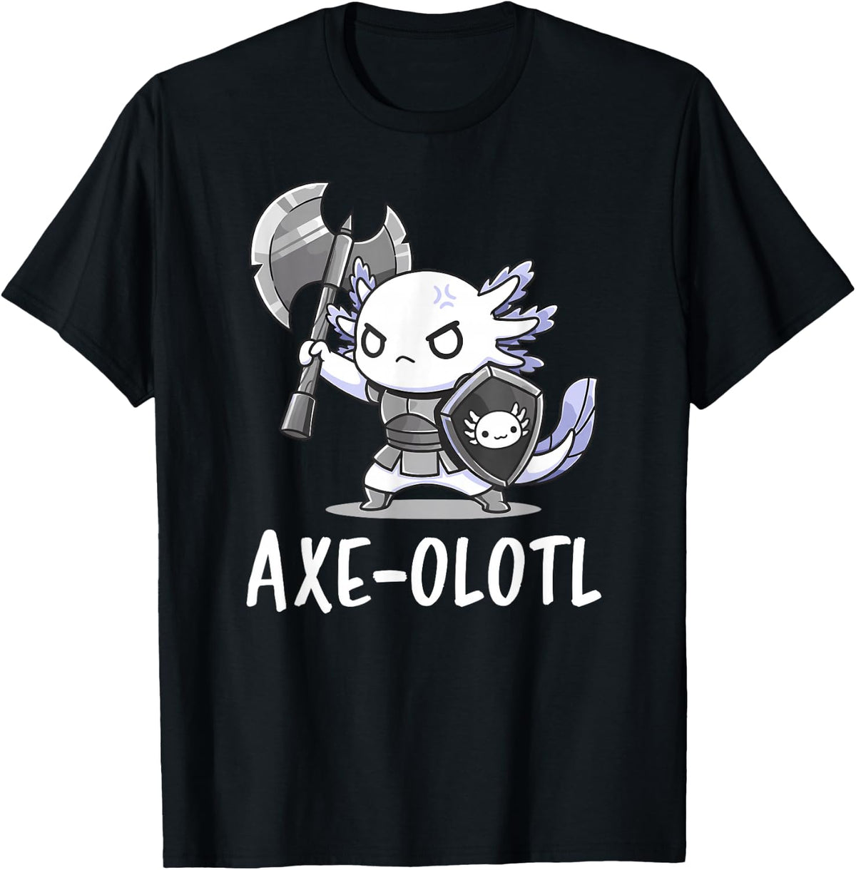 Axe-olotl Funny Axolotl Warrior Amphibian Cute Aquarium T-Shirt