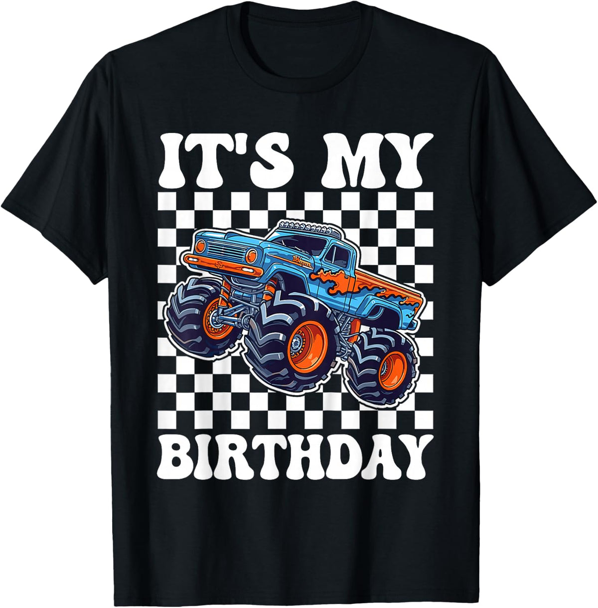 It's My Birthday Boy Monster Truck Bday Party Kids Boy T-Shirt