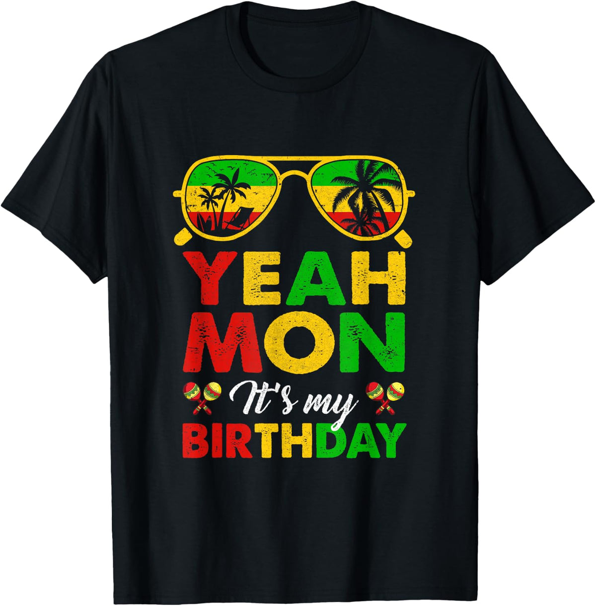 Yeah Mon Jamaican Jamaica Birthday Party Girls Women Men T-Shirt