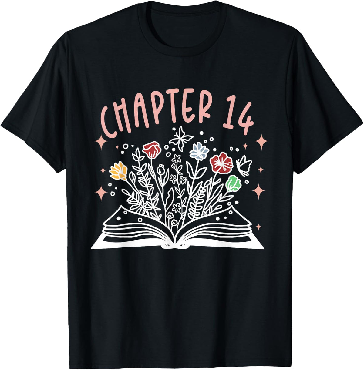 Chapter 14th Birthday Bookworm 14 Years Old for Book Loves T-Shirt
