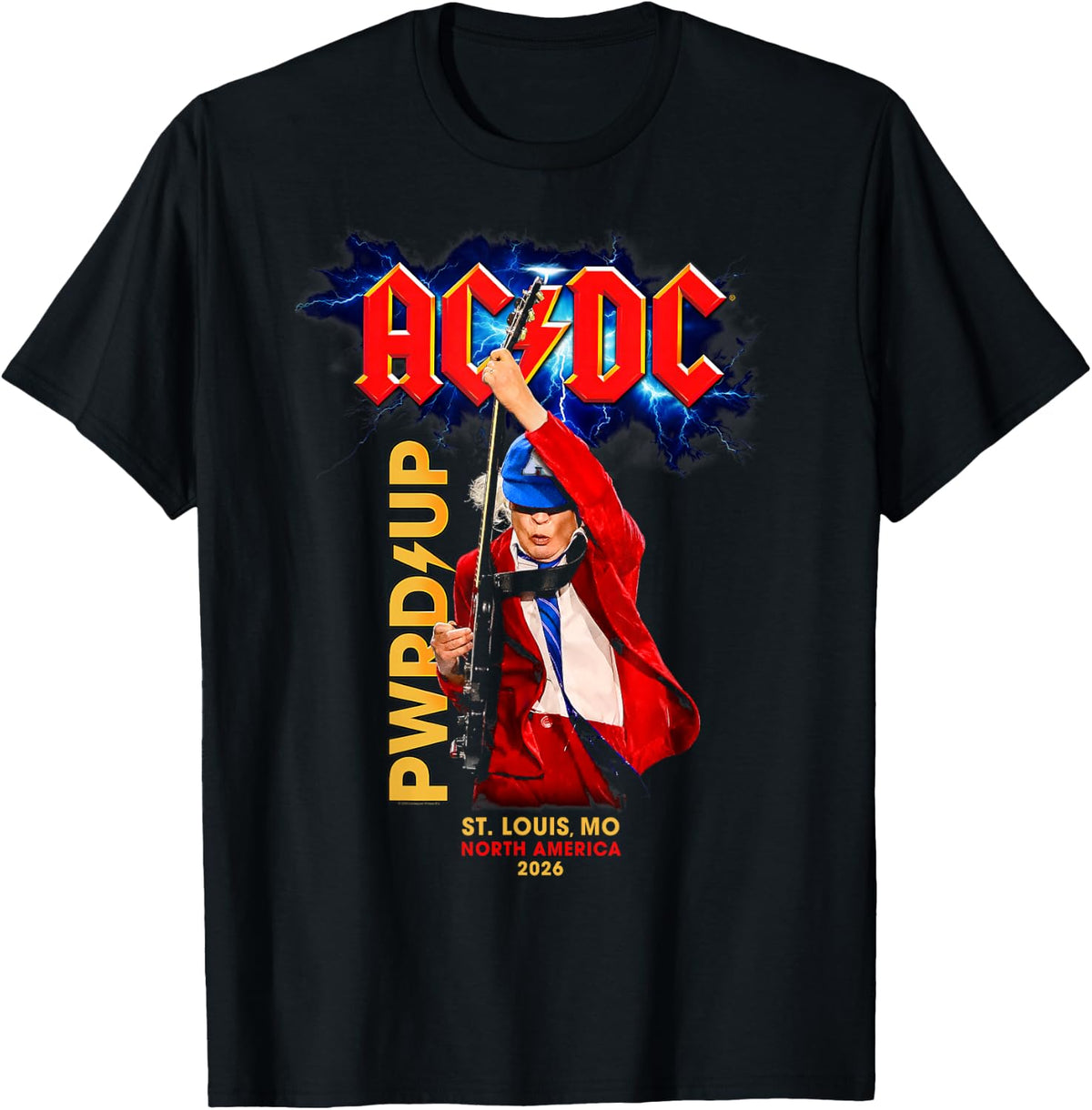 AC/DC PWR UP St Louis MO North American Tour 2026 Photo T-Shirt