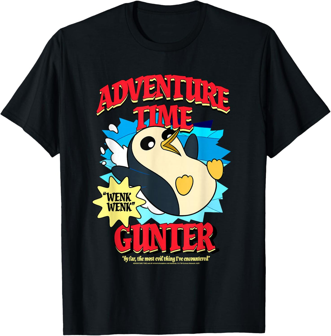 Adventure Time Penguin Gunter The Most Evil Funny Cartoon T-Shirt