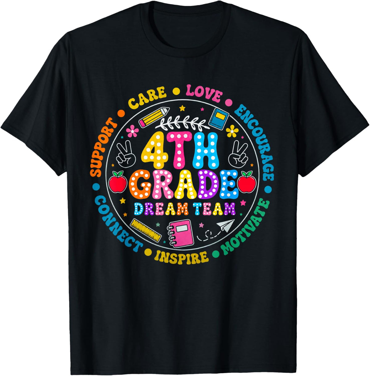 Fourth Grade Dream Team Back to School 4th Grade Teacher Kid T-Shirt