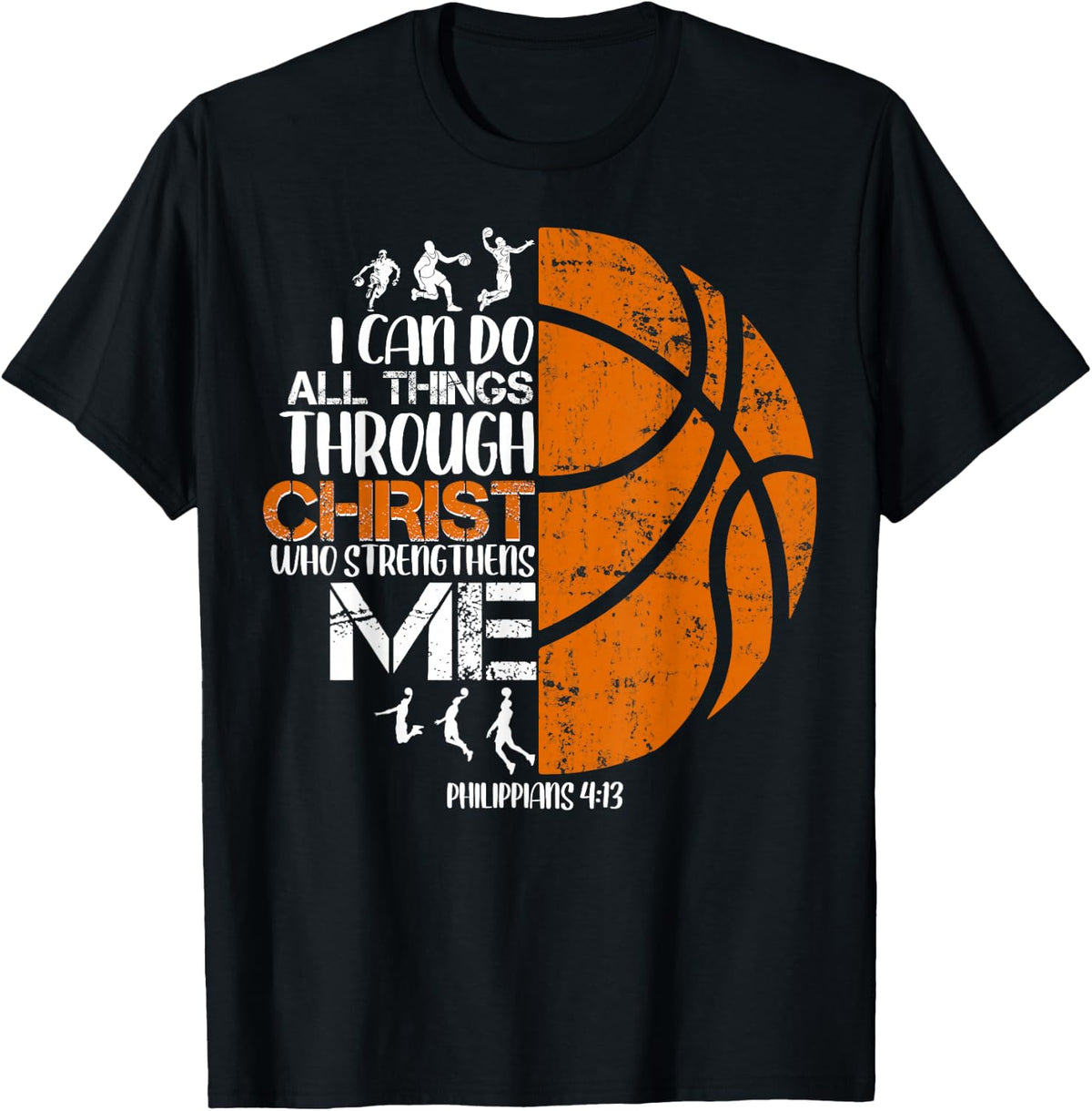 Basketball Jesus Christian Religious Gifts For Men Boys Kid T-Shirt