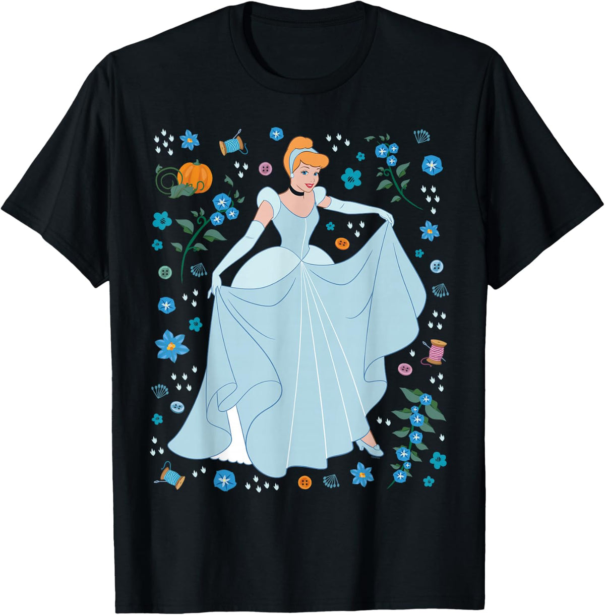 Disney Princess Cinderella Collage Portrait T-Shirt