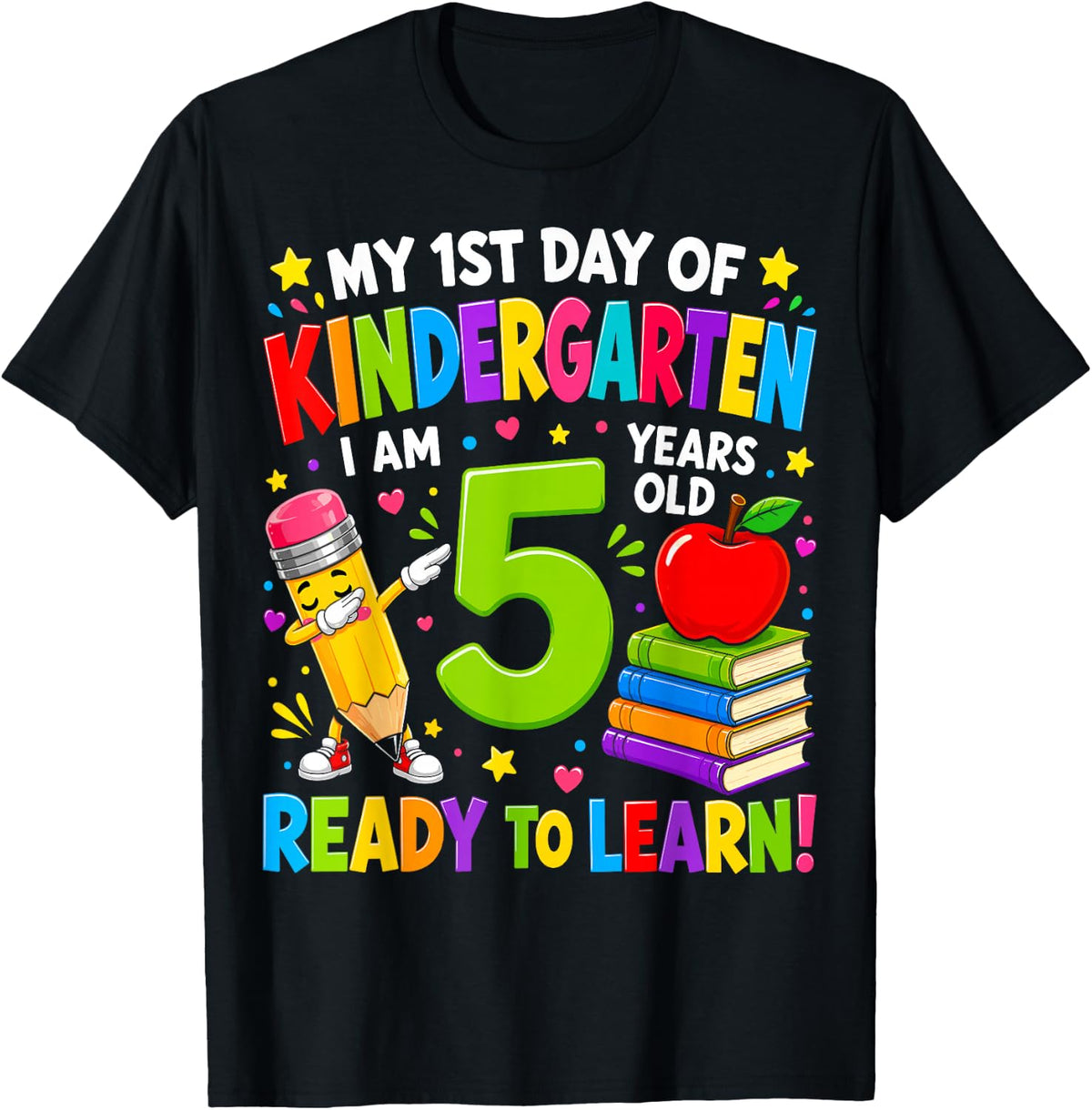 My First Day of Kindergarten 1st Day of School Boys Girls T-Shirt