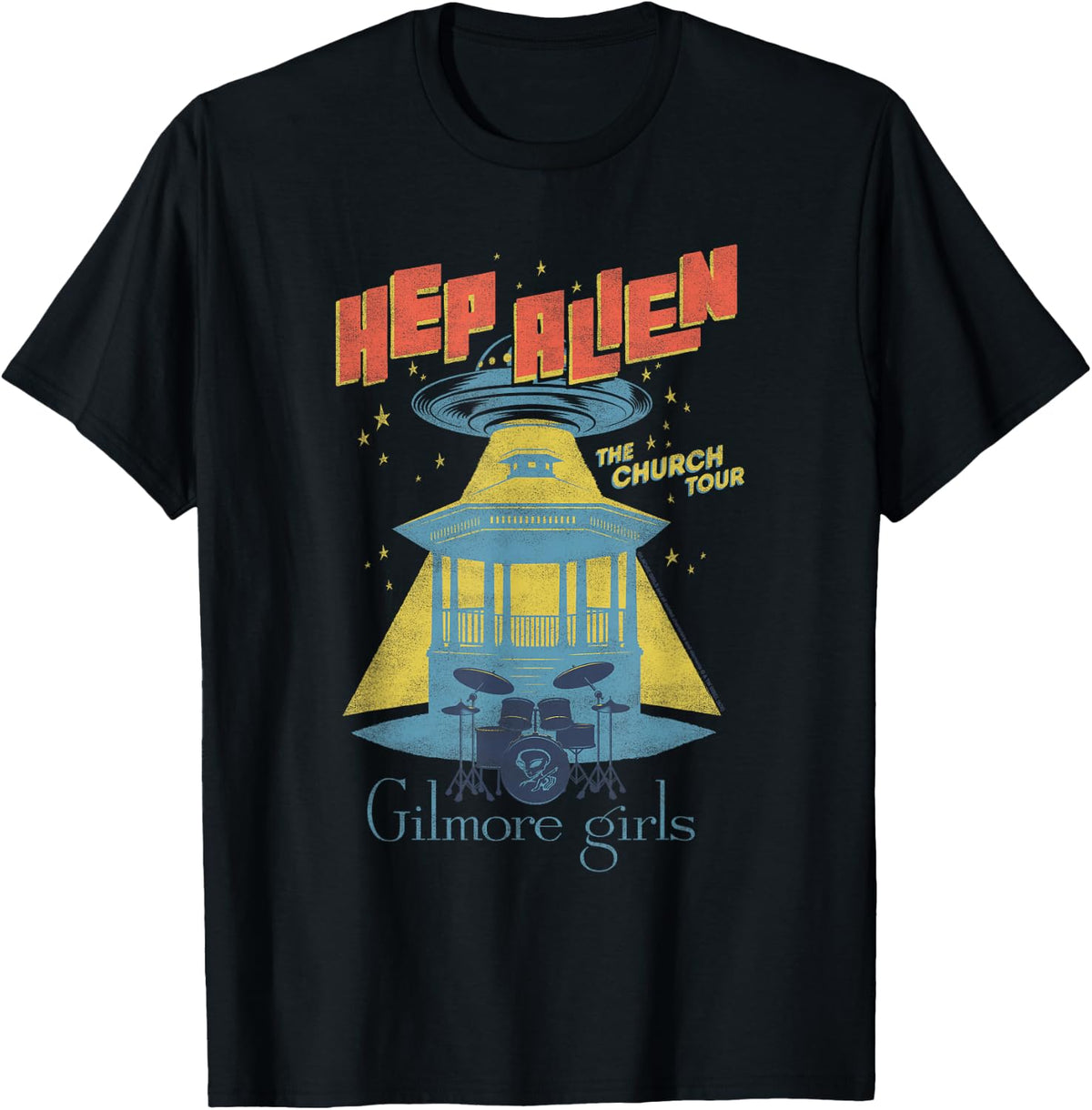 Gilmore Girls Hep Alien Church Tour Retro Band TV Show T-Shirt
