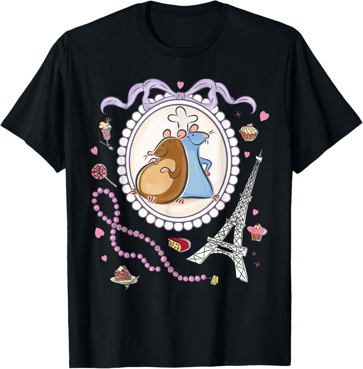 Disney and Pixar's Ratatouille Remy & Emile Coquette Style T-Shirt