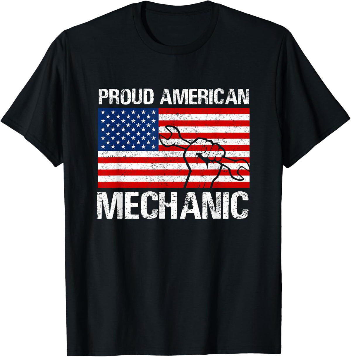Proud American Mechanic Tee Shirts Mechanic Gifts Men Women T-Shirt