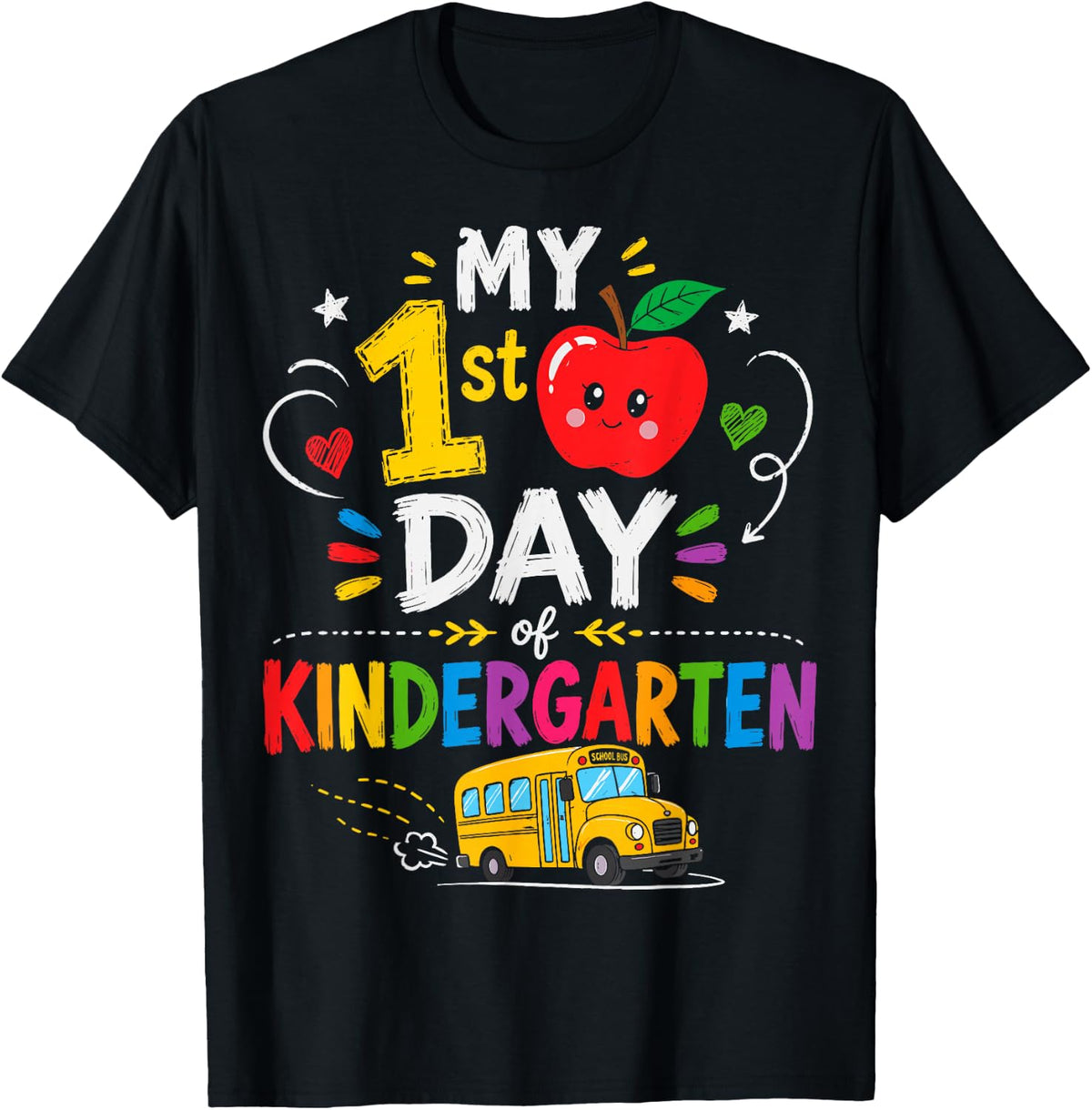 Back to School Kindergarten My 1st Day Kids T-Shirt