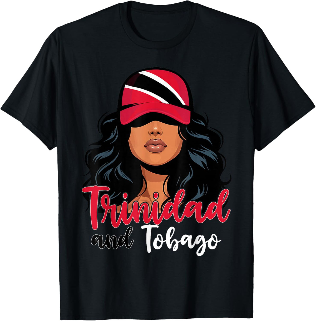 Tobagonian Girl Trinidad Flag Proud Trini Women T-Shirt