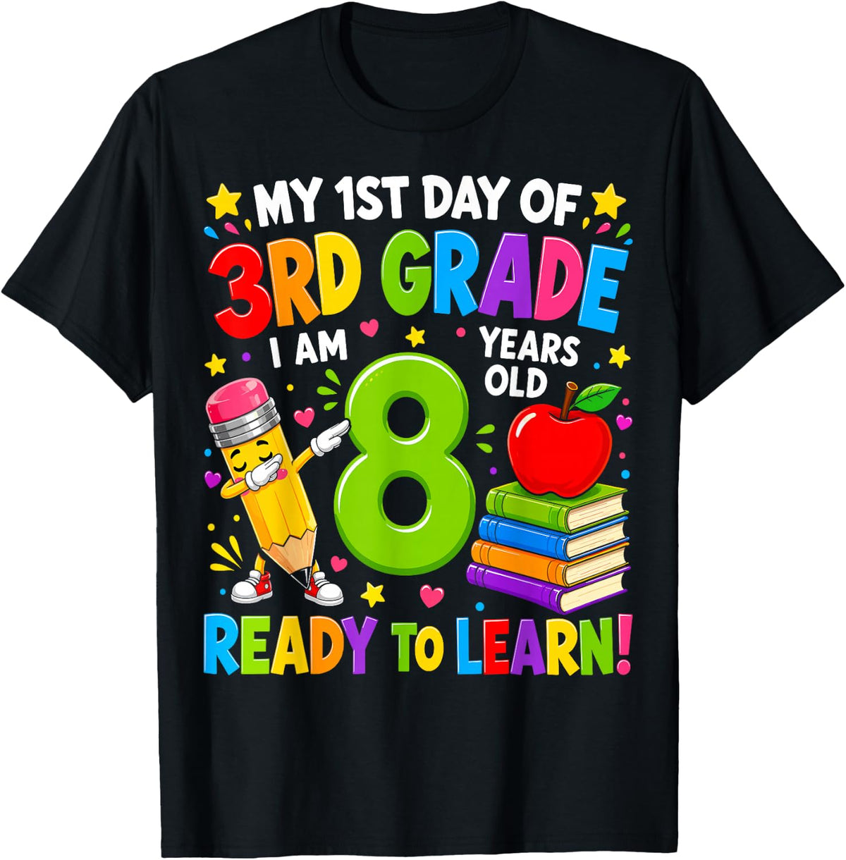 My First Day of 3rd Grade 1st Day of School Boys Girls T-Shirt