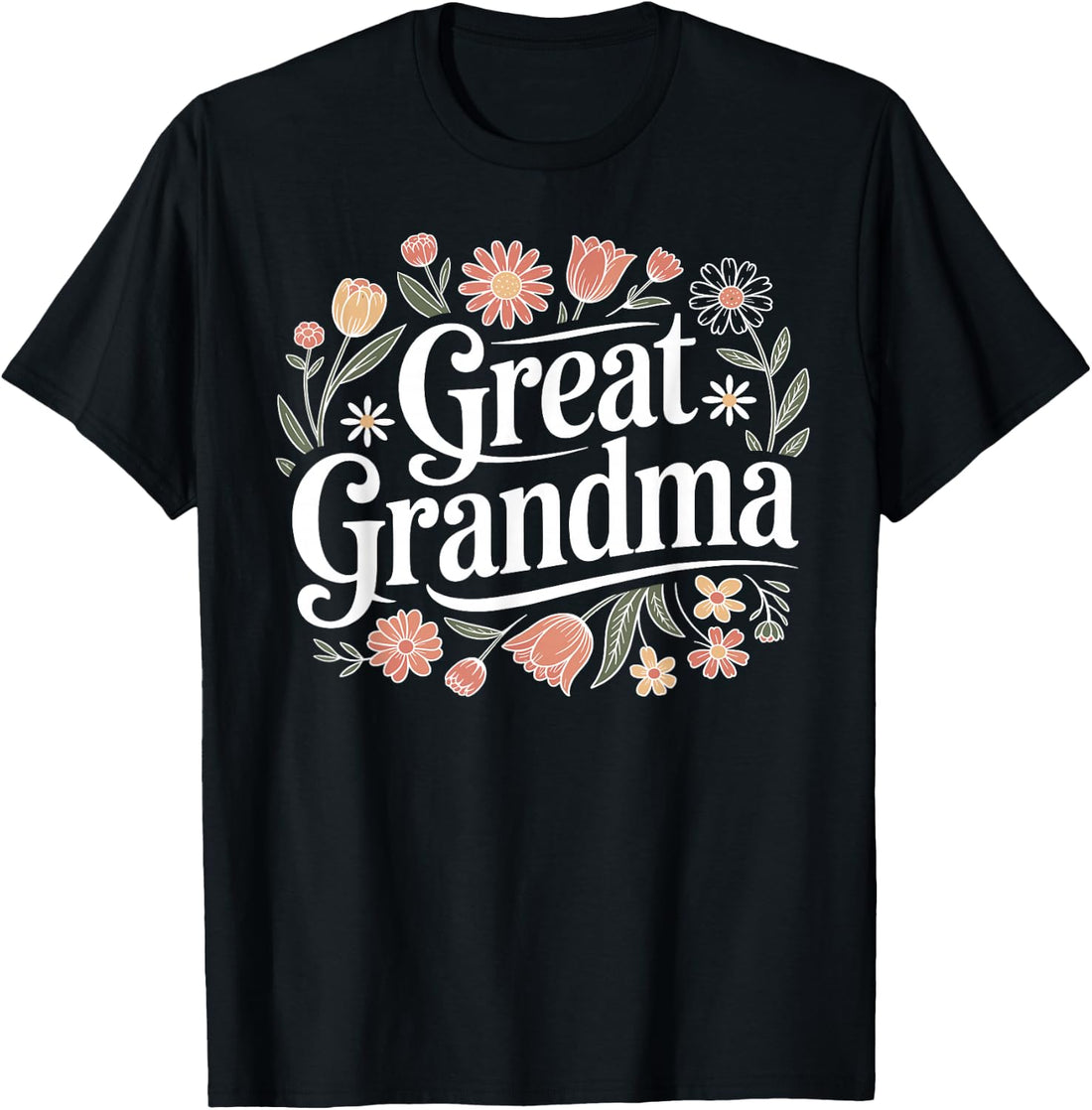 Wildflowers Great Grandma Floral Mother's Day Great Grandma T-Shirt
