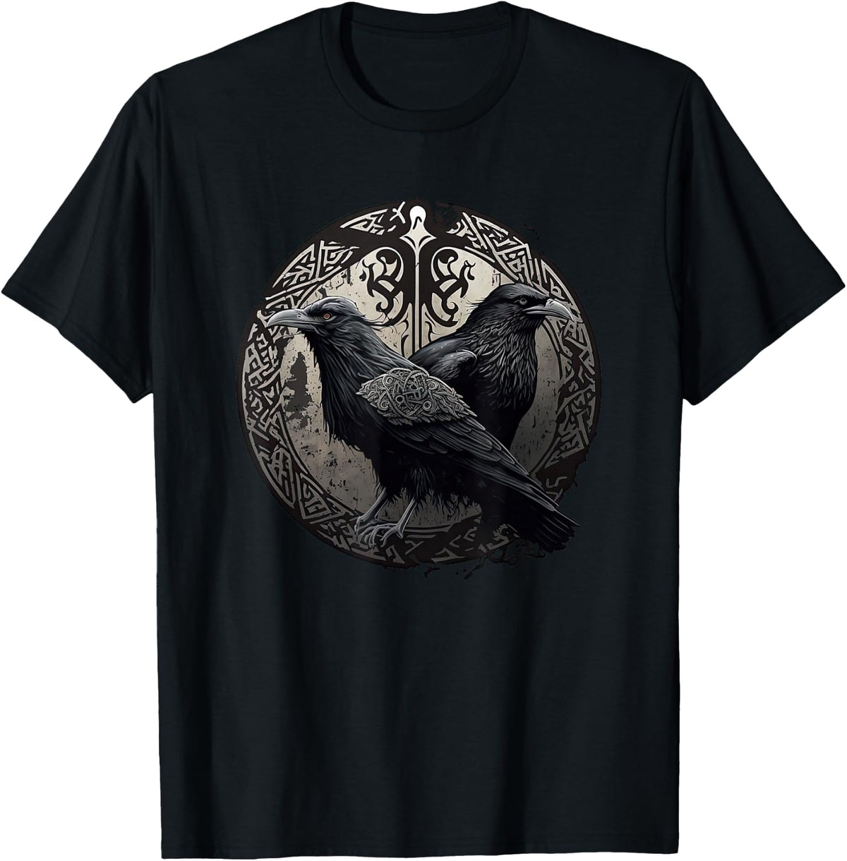 Huginn and Muninn Ravens Norse Mythology Viking Symbols T-Shirt