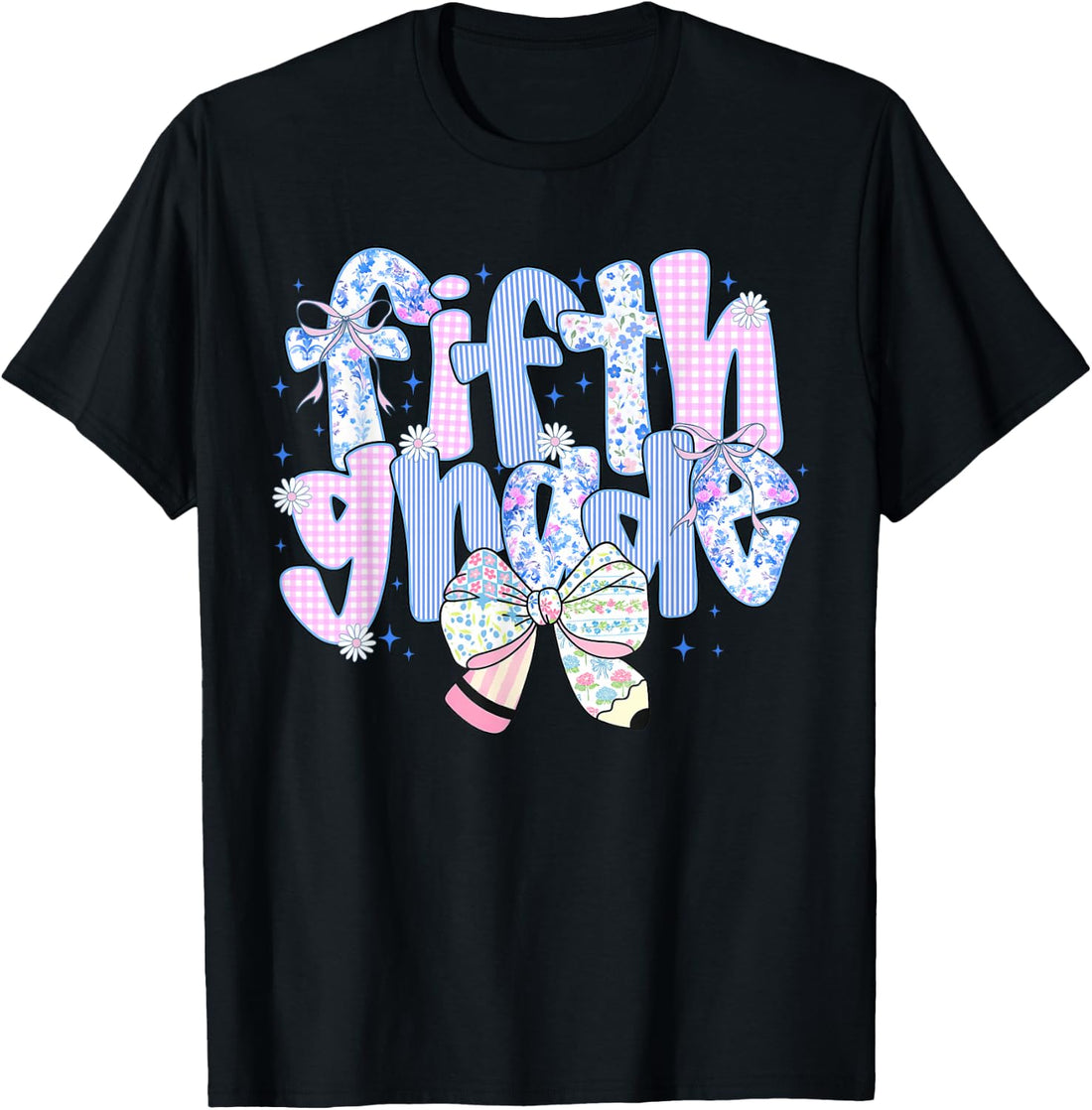 5th Grade for Girls Back to School First Day of Fifth Grade T-Shirt