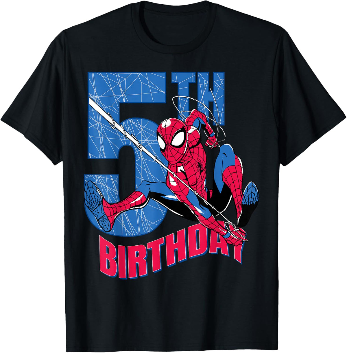 Marvel Comics Spider-Man 5th Birthday Hero Web Action T-Shirt