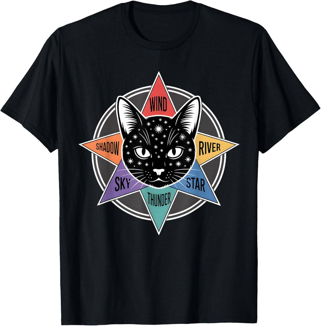 Wind Shadow River Star Thunder Sky Cat Feline Warriors T-Shirt
