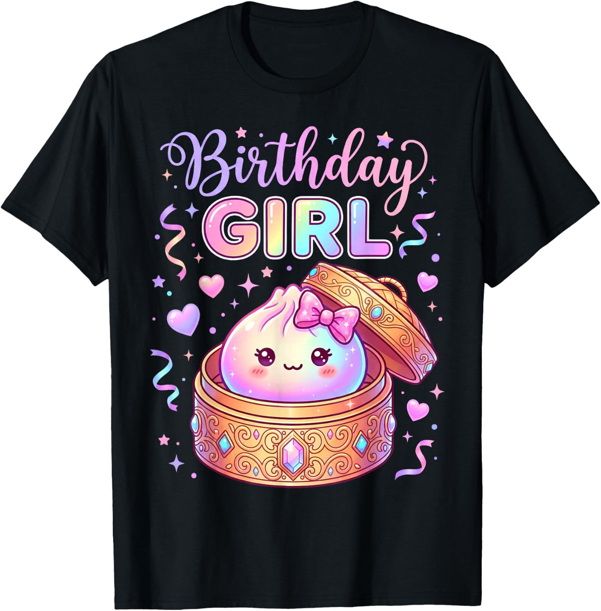 Dumpling Kawaii Pastel Anime Dumpling Lovers Birthday Girl T-Shirt