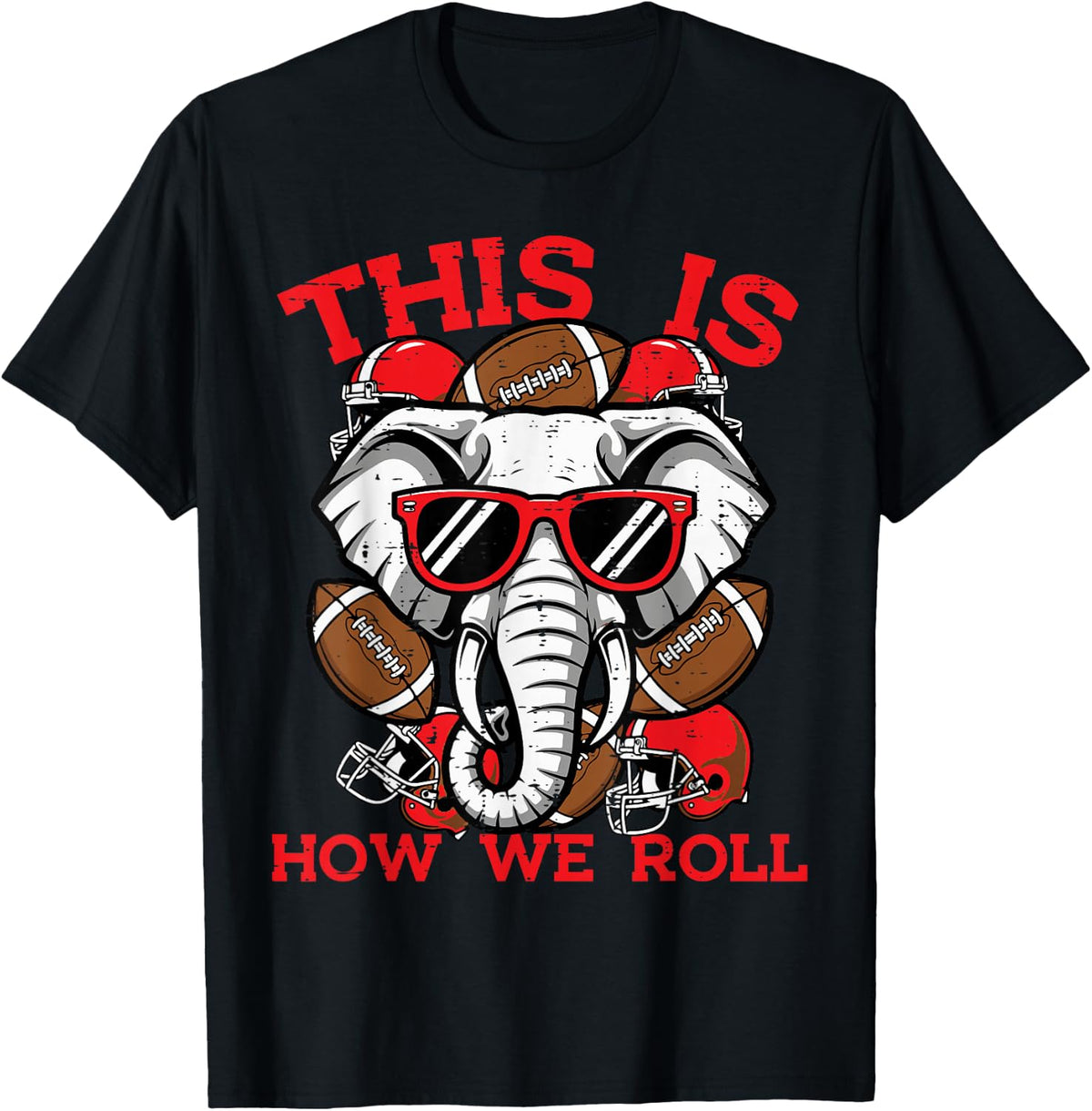 Elephant Roll Women Kids Men Boys Girls Youth Teen T-Shirt