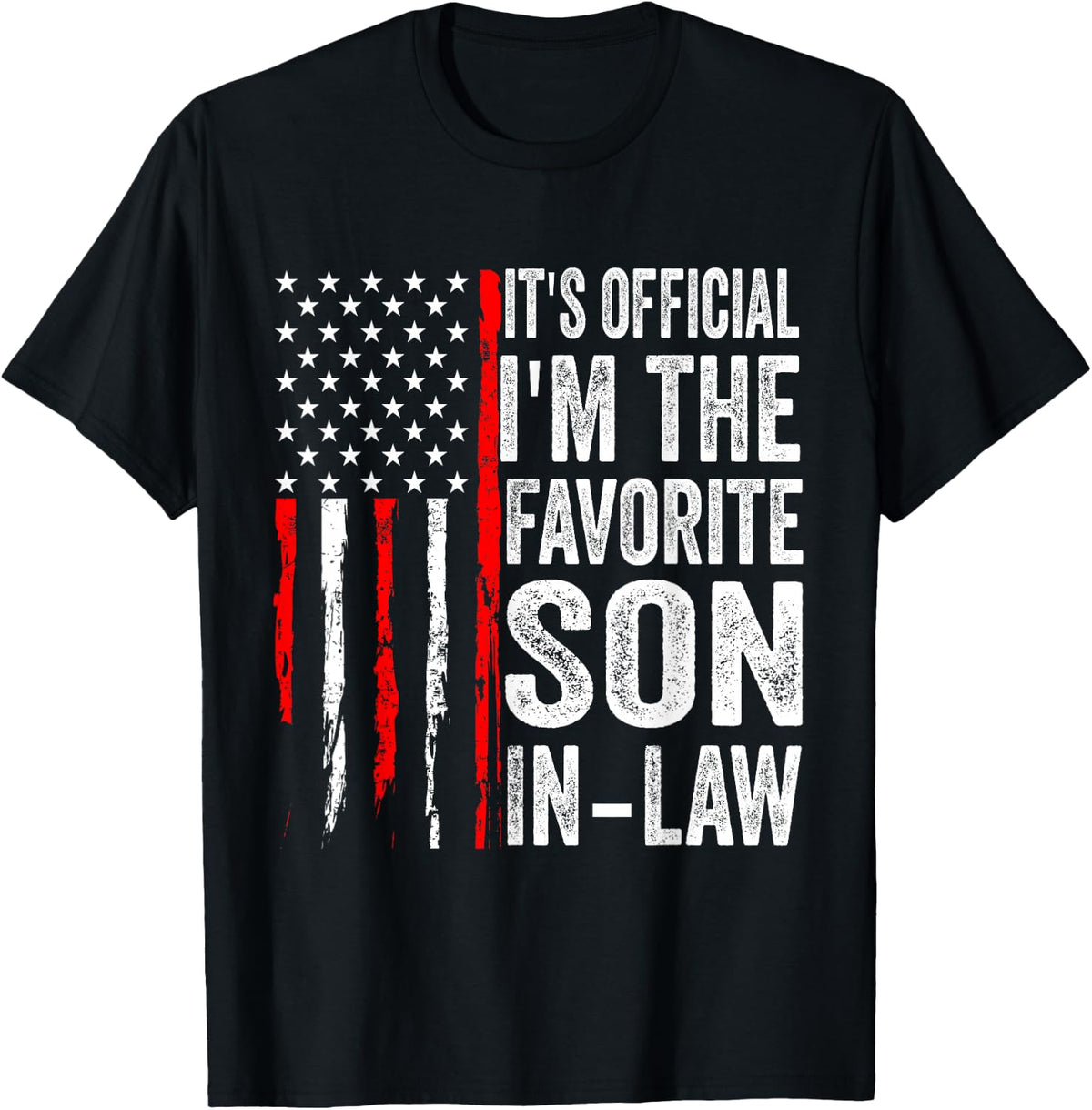 It's Official I'm The Favorite Son-In-Law Funny Vintage T-Shirt