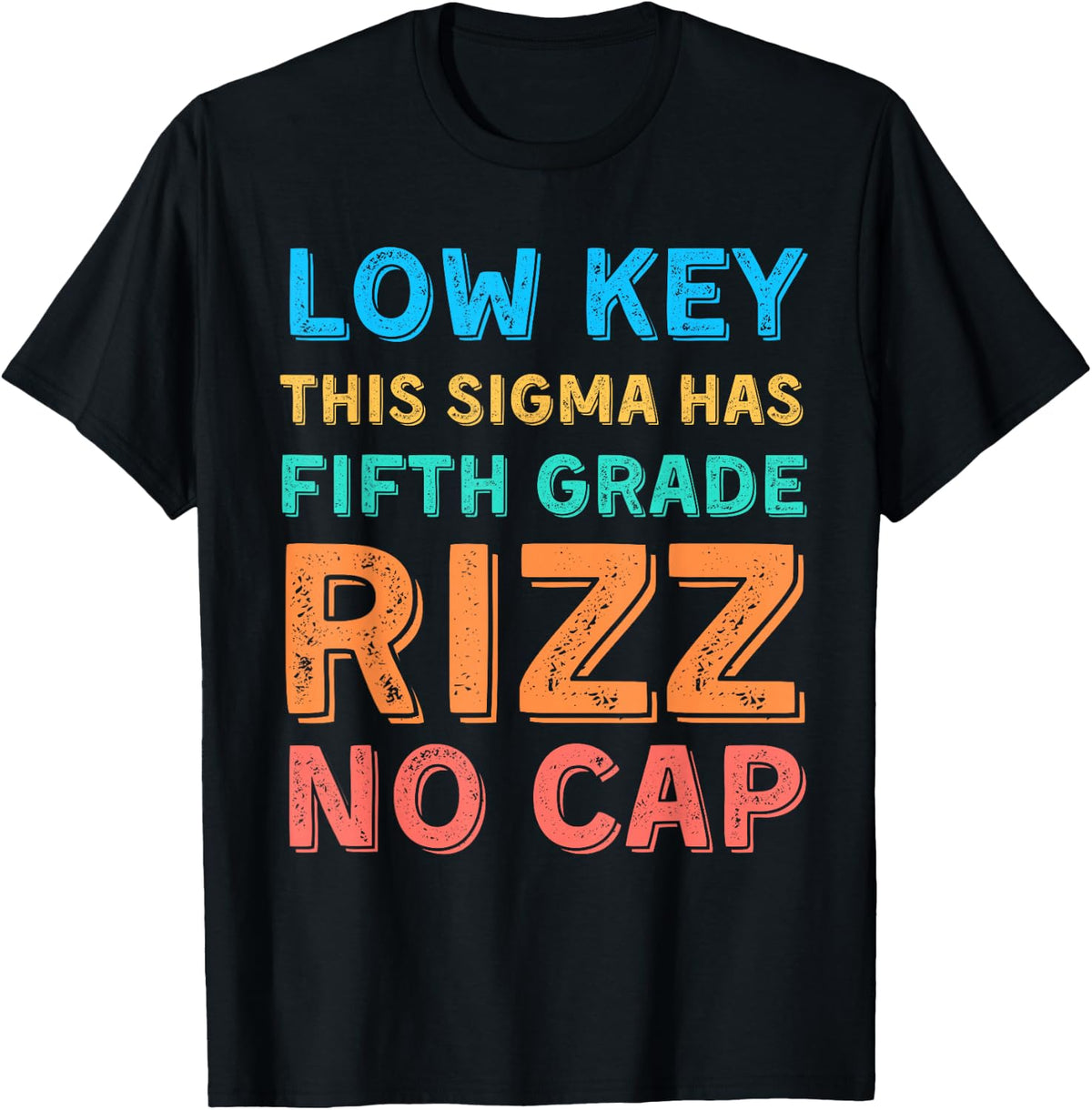 First Day of School Funny 5th Grade Rizz Funny School T-Shirt
